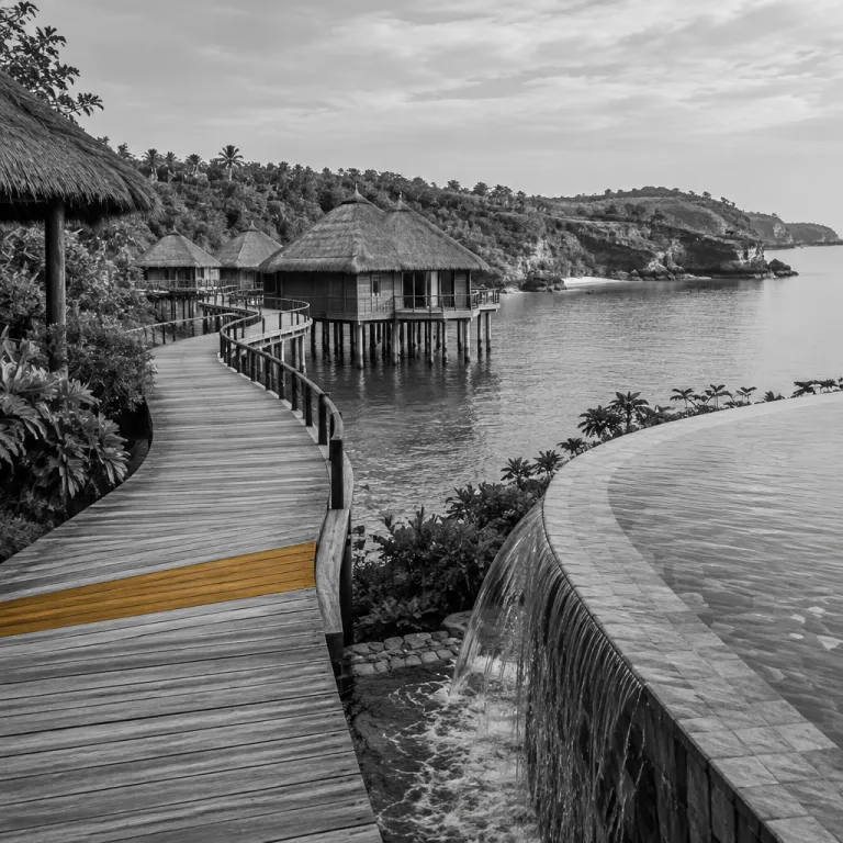 Huts over water in Bali reimagined: where to book lagoon villas and cliffside pools